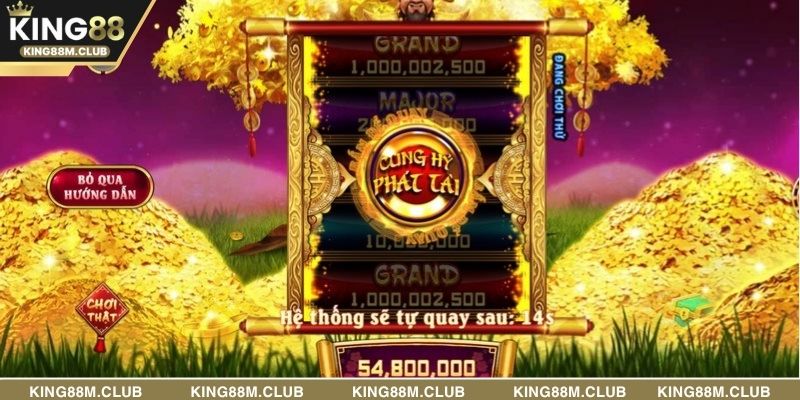 Cung Hỷ Phát Tài game săn xu hấp dẫn, mở hàng vạn vận may 