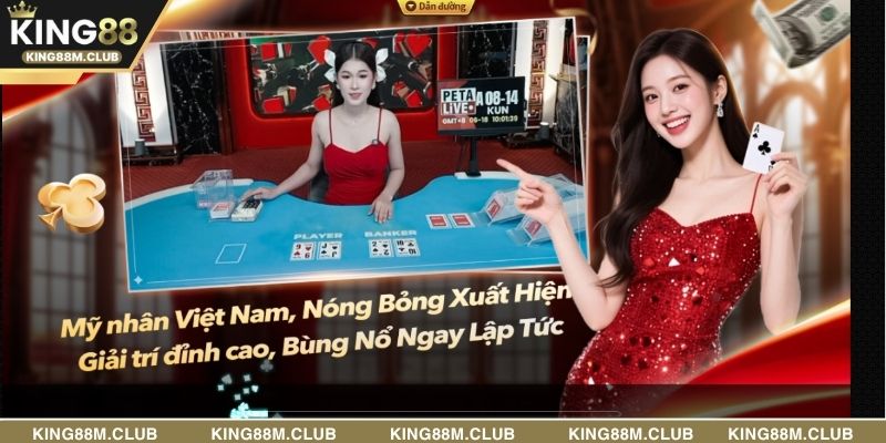 Không gian sòng bạc chân thực với công nghệ livestream hiện đại