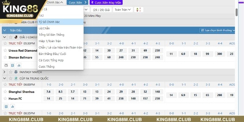 Xả kèo bóng đá KING88 giúp thành viên bảo vệ vốn cược